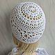 White Lotus Hat. Caps. CROCHET OLGA RICH. My Livemaster. Фото №6