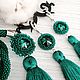 Set 'Emerald', sautoir and earrings brushes, Jewelry Sets, Emanzhelinsk,  Фото №1