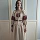 Dress Russian Slavic 'Darina' linen long. Folk dresses. Kupava - ethno/boho. My Livemaster. Фото №4