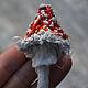 Order Textile brooch-mushroom Toadstool - Fly Agaric. Heat hands (TeplOlino). Livemaster. . Brooches Фото №3
