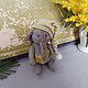Mini elephant Flo (color- dark grey) handmade toy, Teddy Toys, Novosibirsk,  Фото №1