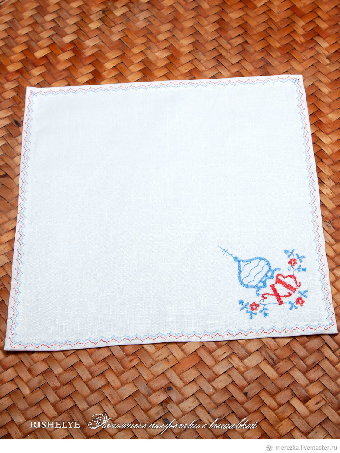 Пасхальные сувениры: Пасхальные салфетки в наборе | лен вышивка ХВ ...