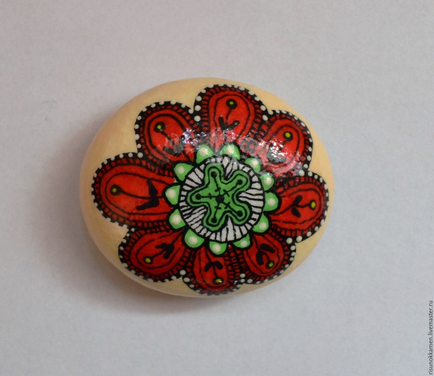 Первые цветы. Роспись по камню. в интернет-магазине на Ярмарке Мастеров ...