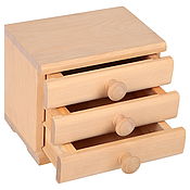 Материалы для творчества handmade. Livemaster - original item Kmd201417 LADIES ` HAPPINESS: chest of drawers blank 20 14 17 cm with 3 drawers. Handmade.