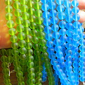 Материалы для творчества handmade. Livemaster - original item Beads: frosted quartz 8,10 mm. pieces. Handmade.