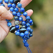 Фен-шуй и эзотерика handmade. Livemaster - original item Mala Buddha Medicine Rosary made of lapis lazuli and vintage Chong Ji. Handmade.