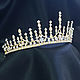 Диадема корона высокая золотая на праздник день рождения свадьбу, Диадемы, Москва,  Фото №1