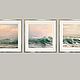 Seascape Sea waves three Photo paintings for interior Triptych 40. Fine art photographs. Rivulet Photography (rivulet). My Livemaster. Фото №6