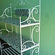 Wrought iron bookcase with mosaic ' Silver clouds', Shelving, Moscow,  Фото №1