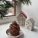 Свеча «Кедровая шишка». Свечи. Hyggelig HomeDecor. Ярмарка Мастеров.  Фото №4