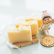 Косметика ручной работы handmade. Livemaster - original item Baby soap for children toddlers without sulfates Natural White. Handmade.