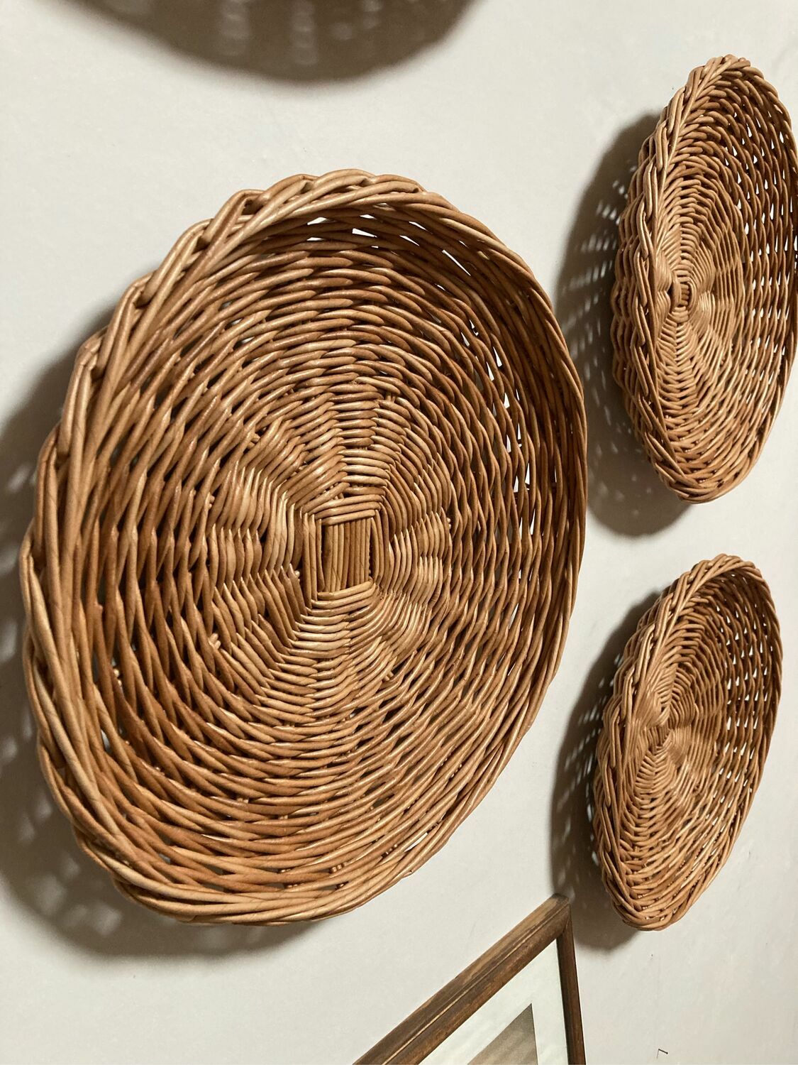 Тарелка плетеная D18 см бамбук