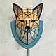 Заказать Fox wall lamp, geometric sconce, stained glass. Vitrazhi Nasti Zajtsevoj (zaytsevaglass). Ярмарка Мастеров. . Sconce Фото №3