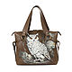 Medium leather bag 'Polar Beauty', Classic Bag, St. Petersburg,  Фото №1