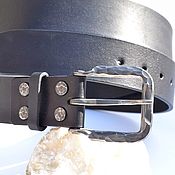 Аксессуары handmade. Livemaster - original item Straps: Belt leather men`s. Handmade.