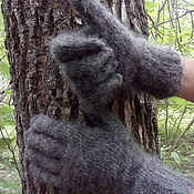 Аксессуары handmade. Livemaster - original item Men`s down gloves. Handmade.