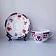 Винтаж: Royal Worcester новая чайная пара в подарочной коробке I love you VIP. Сервизы винтажные. Decor.mylove. Ярмарка Мастеров.  Фото №4
