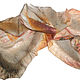 Batik Tippet felted Cappuccino, Scarves, Moscow,  Фото №1