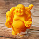 'Buddha Hotei' soap gift Buddhism symbol of happiness yellow, Soap, Moscow,  Фото №1