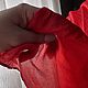 Винтаж: Алый винтажный платок из шёлка Эксцельсиор. Платки винтажные. Vintage-bazaar. Ярмарка Мастеров.  Фото №5