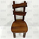 Стул из массива дерева с брашировкой WOODVILLE. Стулья. Мебельный бутик (Wofurniture). Ярмарка Мастеров.  Фото №5