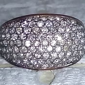 Винтаж: Кубачи. 1960-й. Серебряное ажурное кольцо