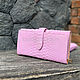 Python purse in soft pink color, Wallets, Moscow,  Фото №1