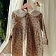 Детское платье Shabby. Платье. Льняные радости (linen-heart). Ярмарка Мастеров.  Фото №5