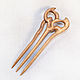 Hair clip made of wood 'Eared owl '(oak). Hairpins. OakForest Wooden Jewelry. Online shopping on My Livemaster.  Фото №2
