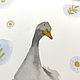 'Babushkin goose Yashka' watercolor painting (birds). Pictures. Nadezda Perova. My Livemaster. Фото №5
