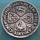 Винтаж: Антикварная тарелочка Blason Fleur de lys Lion Max le Verrier бронза, Кухонная утварь винтажная, Орлеан,  Фото №1