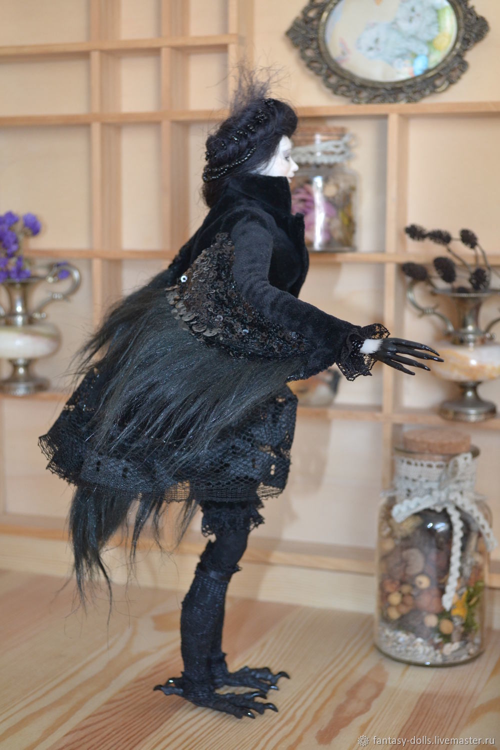 The author s interior doll Raven is a Victorian Gothic doll QMMLQCOM Interior doll Kameshkovo