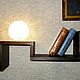 Заказать Полка настенная с подсветкой, светильник шар с деревянной полкой. Александр ЛАМПЫ HANDMADE. Ярмарка Мастеров. . Полки Фото №3
