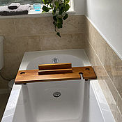 Мебель для ванной: Поднос для ванной. Поднос из массива дерева