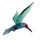 Hanging figurine made of colored glass Bird Kingfisher El pescador. Christmas decorations. In Glass. Online shopping on My Livemaster.  Фото №2