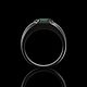 Заказать Кольцо «Minimalism» из черного золота 750 пробы с Изумрудом. BUGAKOV jewelry. Ярмарка Мастеров. . Кольца Фото №3