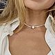 Колье из натурального жемчуга "Venus". Колье. Nata_l_y (lovefromocean). Интернет-магазин Ярмарка Мастеров.  Фото №2
