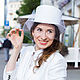 Straw wedding hat with veil. Hats1. Exclusive HATS. LANA ANISIMOVA.. Online shopping on My Livemaster.  Фото №2