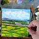 Order Painting Cyclists 15 h15 Oil on Canvas Summer Landscape Blooming Meadow. matryoshka (azaart). Livemaster. . Pictures Фото №3