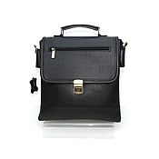 Сумки и аксессуары handmade. Livemaster - original item Men`s bag: Men`s black leather tablet bag Creon Mod S95m-712. Handmade.