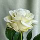 Роза белая из холодного фарфора, Цветы, Обнинск,  Фото №1