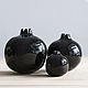 Set of black ceramic pomegranates. Figurines. Hill & Mill. Online shopping on My Livemaster.  Фото №2