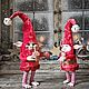 Эльфы новогоднии  Смешуля и Ворчун. Интерьерная кукла. Алиса Демидова Woolen House. Ярмарка Мастеров.  Фото №8