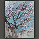 "Цветущее абрикосовое дерево ". Картина маслом, Картины, Анапа,  Фото №1