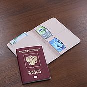 Сумки и аксессуары handmade. Livemaster - original item Euro passport cover. Handmade.