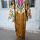 Uzbek robe made of suzane and ikat. Boho coat, caftan. S011. Robes. businka34. Online shopping on My Livemaster.  Фото №2