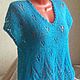 Vest easy 'Sineglazka' handmade. Vests. hand knitting from Galina Akhmedova. Online shopping on My Livemaster.  Фото №2