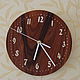 Часы настенные деревянные "Палисандр", Часы классические, Новосибирск,  Фото №1
