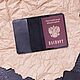 Order Passport cover model 2 black smooth. Blekerman Handmade. Livemaster. . Cover Фото №3