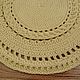 Carpets for the home: a round rug made of Provence cord in openwork. Floor mats. knitted handmade rugs (kovrik-makrame). My Livemaster. Фото №5